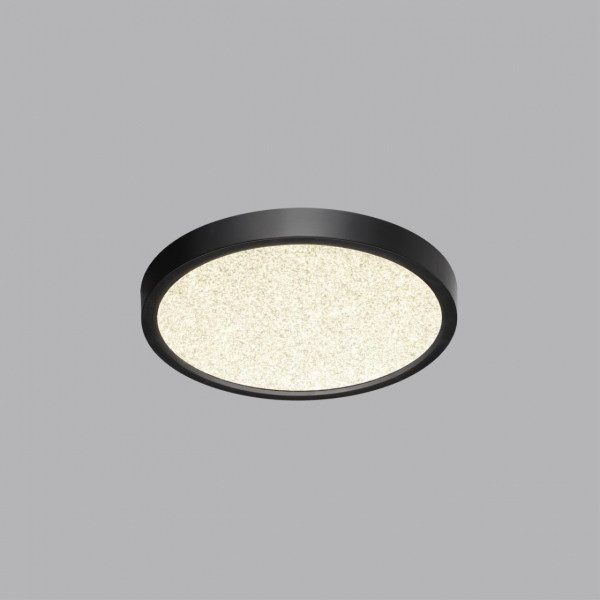 7662/18L MITRA LED SN 56 Светильник пластик/белый/черный LED 18Вт 3000/4000K D230 IP40 OMEGA BLACK, изображение 3