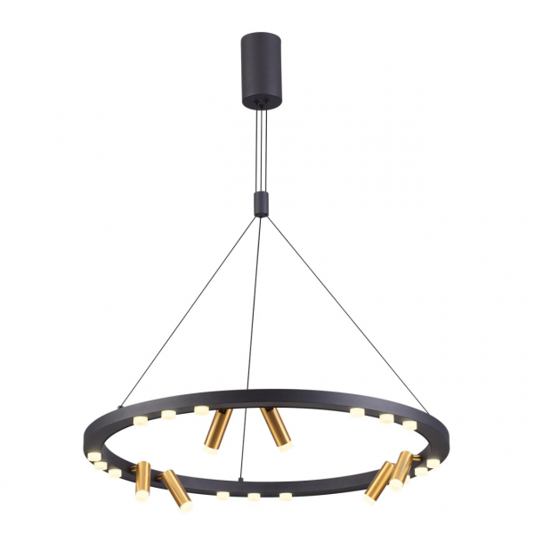 3918/63L L-VISION ODL20 200 черный/золотистый/металл Подвесной светильник LED 63W 4000K BEVEREN, изображение 2