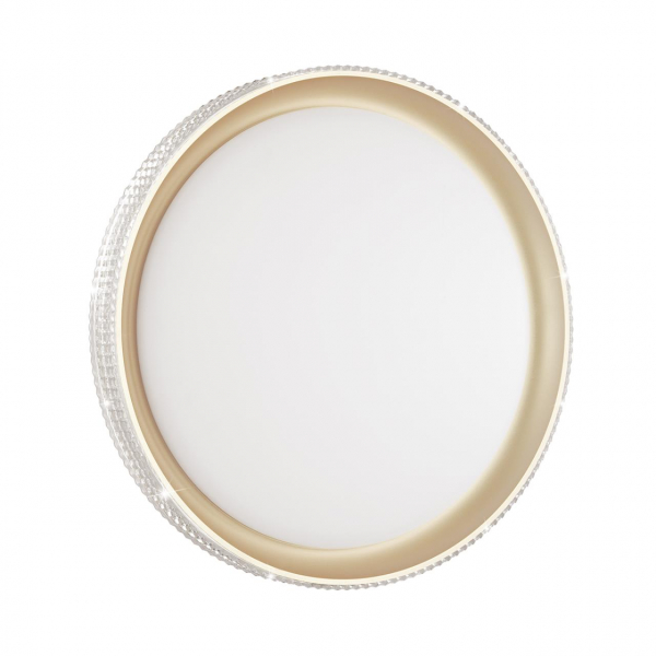 3054/EL PALE SN 132 Светильник пластик/белый/золотистый LED 72Вт 3000-6300K D490 IP43 пульт ДУ SHINY