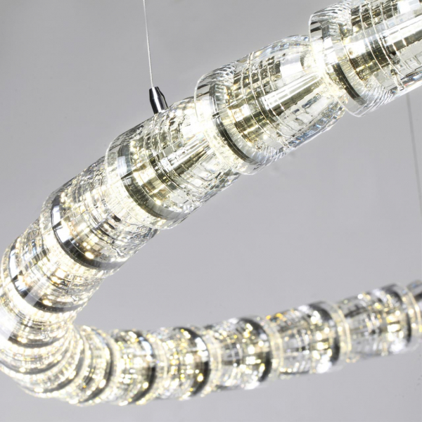 5010/129L L-VISION ODL23 475 хром/прозрачный/металл/акрил Люстра подвесная LED 129W 4000K 3200Лм SERPA, изображение 5