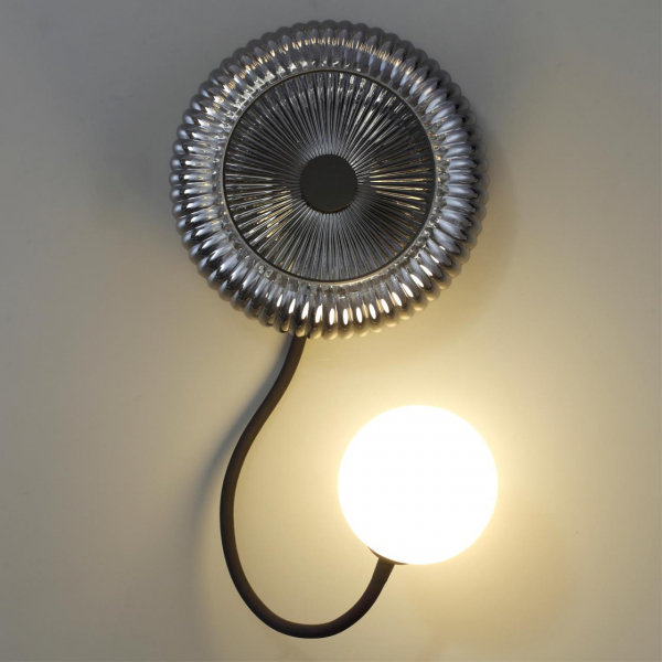 5013/1WA MODERN ODL23 573 черный/дымчатый/белый матовый металл/стекло Бра G9 LED 7W BUNY, изображение 6