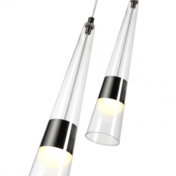 5044/24WL L-VISION ODL24 301 глянц.темн.хром/прозрачный/металл/стекло Бра LED 24W 3000K 2536Лм LUMP, изображение 4