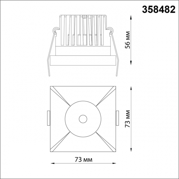 Софит 358482 METIS бел LED 10W 3000K, изображение 5