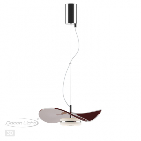 4857/10LA L-VISION ODL_EX21 65 никель/черничный/стекло Подвес LED 1*10W 3500K FLUENT, изображение 8
