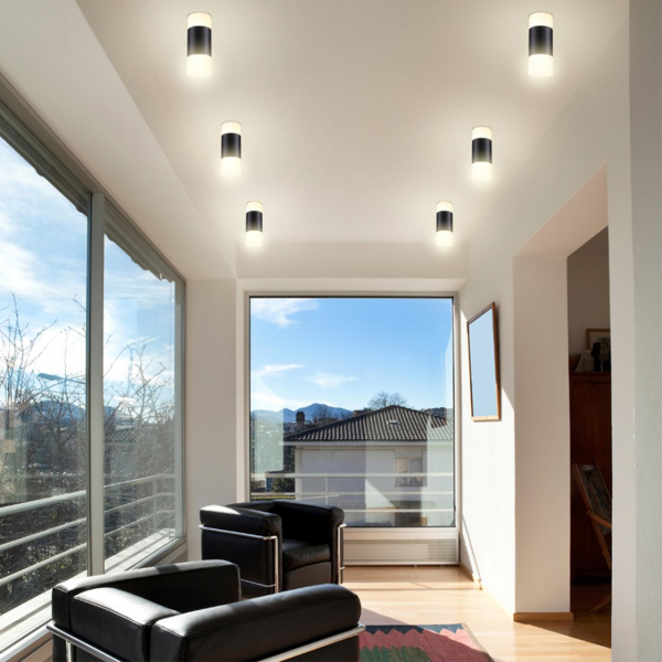Софит 358319 ELINA черный LED 7+3W 4000K, изображение 2
