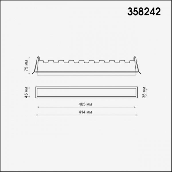 358242 SPOT NT19 305 белый Встраиваемый светильник IP20 LED 30W 85-265V HIELO, изображение 3