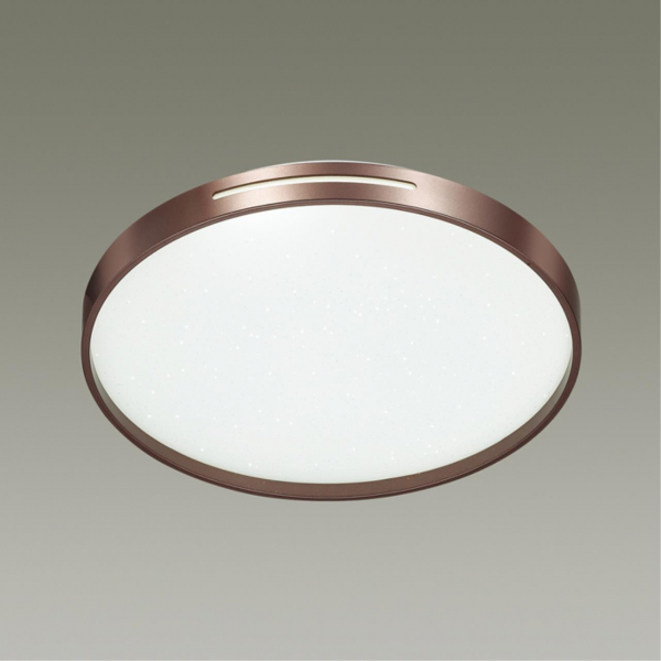 2075/DL PALE SN 076 Светильник пластик/белый/коричневый LED 48Вт 3000-6300K D390 IP43 пульт ДУ GETA COFFEE, изображение 3