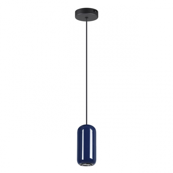 5053/1E PENDANT ODL24 311 черный/синий/металл Подвес GU10 LED 4W OVALI
