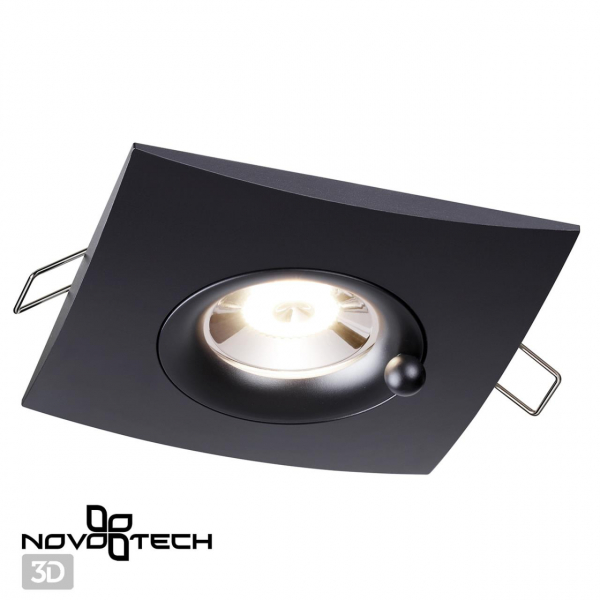 370796 SPOT NT21 336 черный Светильник встраиваемый влагозащищенный IP44 GU10 50W 220V WATER, изображение 3