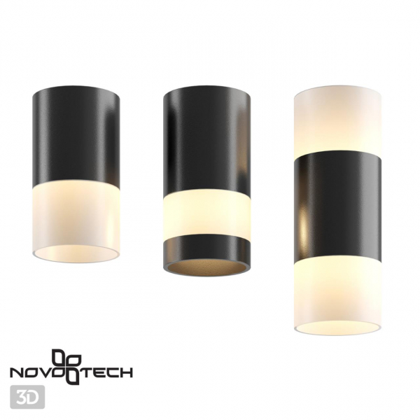 Софит 358319 ELINA черный LED 7+3W 4000K, изображение 3