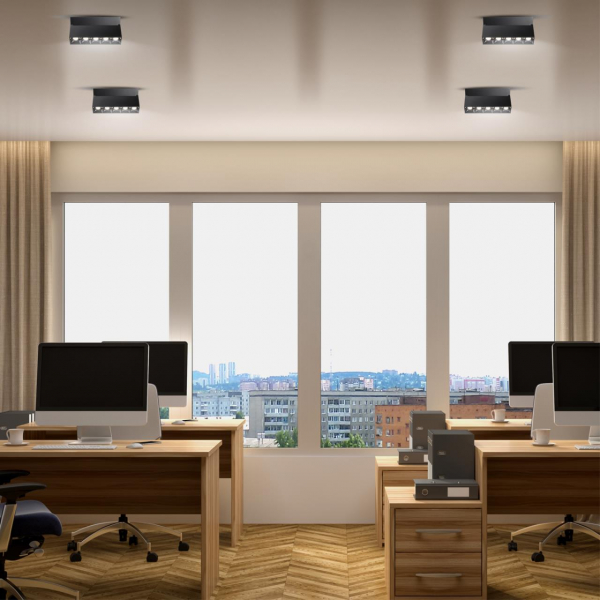 Светильник 358322 OVER черн LED 25W 4000K, изображение 2