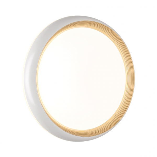 7650/DL PALE SN 86 Светильник пластик/белый/золотой LED 48Вт 4000К D380 IP43 TOFIQ WHITE, изображение 4