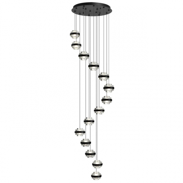 5031/80L L-VISION ODL24 391 чёрный/металл/акрил Люстра LED 80W 4000K 5723лм KLOT, изображение 2