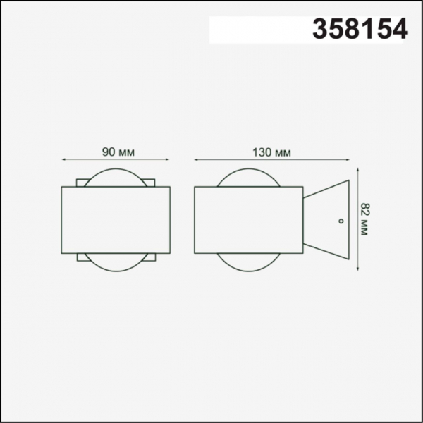 358154 STREET NT19 376 темно-серый Ландшафтный настен.светильник IP54 LED 4000K 6W 85 - 265V CALLE, изображение 6