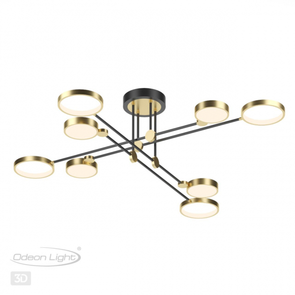 4320/75CL MIDCENT ODL22 213 металл/черный с бронзой Потолочный светильник IP20 LED 65W 2677Лм DENZEL, изображение 5
