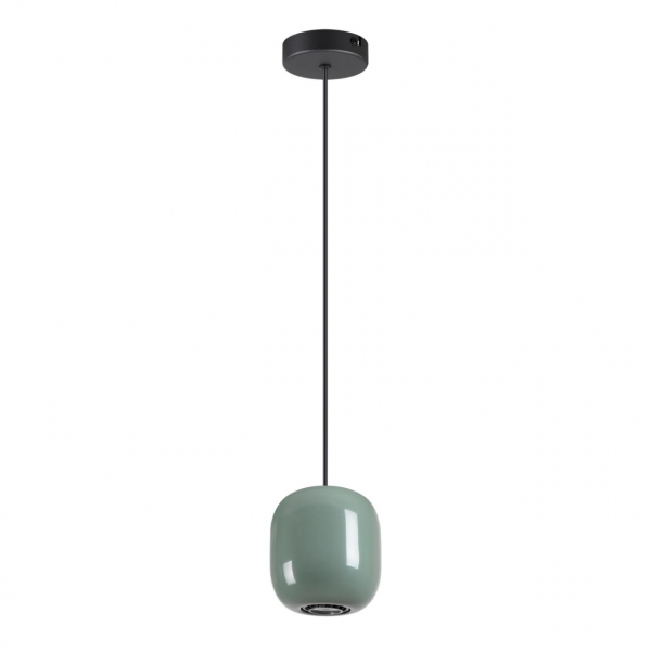 5053/1C PENDANT ODL24 311 черный/зеленый/металл Подвес GU10 LED 4W OVALI