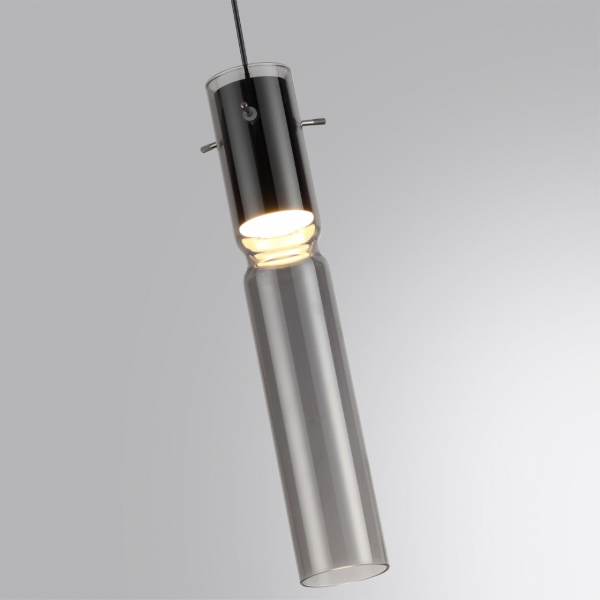 5058/5L PENDANT ODL24 323 черный/дымчатый/металл/стекло Подвес LED 5W 3000K SCROW, изображение 4