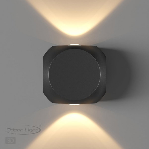 4222/4WL HIGHTECH ODL21 261 черн/металл Настенный светильник IP54 LED 4W 350Лм 3200K MIKO, изображение 6