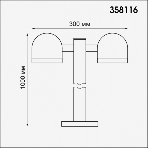 358116 STREET NT19 367 темно-серый  Ландшафтный светильник IP65 LED 3000К 20W 100-240V GALEATI, изображение 4