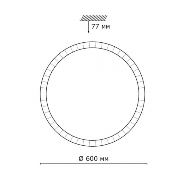 2036/FL PALE SN 145 Светильник пластик/белый/прозрачный LED 90Вт 3000-6300K D600 IP43 пульт ДУ BRISA, изображение 3