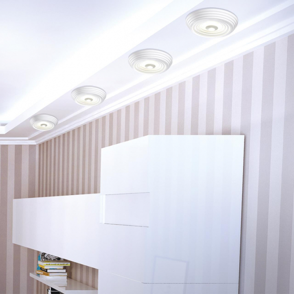 358601 OVER NT21 240 белый Светильник накладной светодиодный IP20 LED 4000K 22W 85-265V TRIN, изображение 2