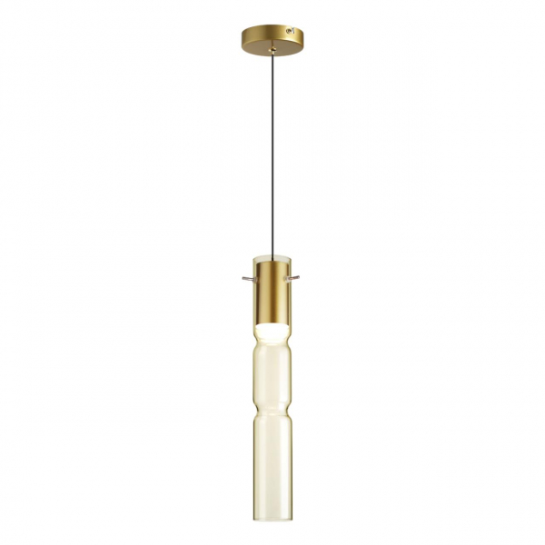 5059/5LA PENDANT ODL24 323 золотой/янтарный/металл/стекло Подвес LED 5W 3000K SCROW, изображение 2