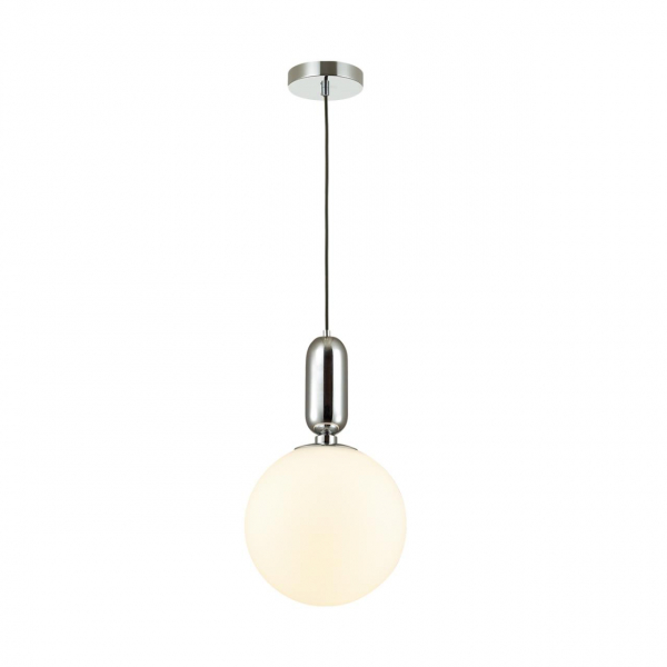 4673/1 PENDANT ODL20 308 хром/белый Подвес E27 1*40W (тип лампы СВЕЧА ) 220V OKIA, изображение 2