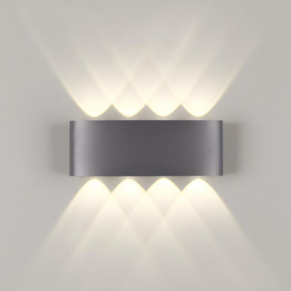 358461 STREET NT20 376 темно-серый  Ландшафтный настенный светильник IP54 LED 4000K 8W 85-265V CALLE, изображение 2