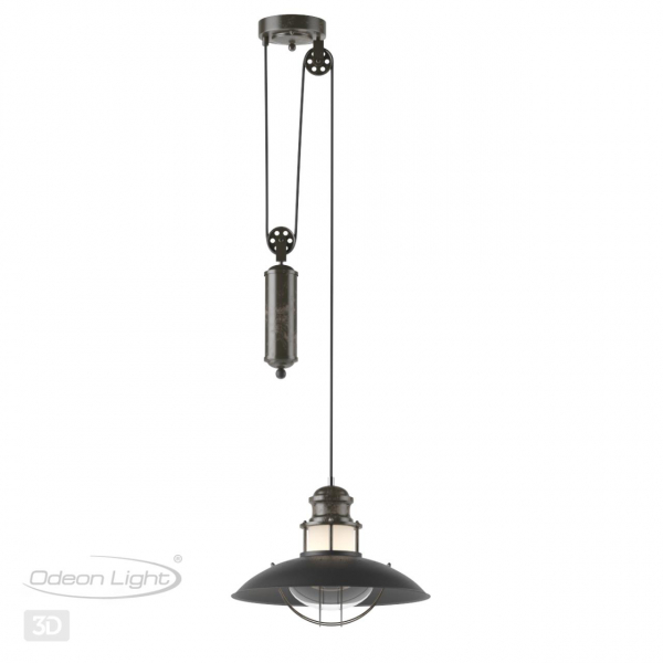 4164/1A NATURE ODL19 649 коричневый/прозрачный Подвес IP23 E27 1*60W DANTE, изображение 3