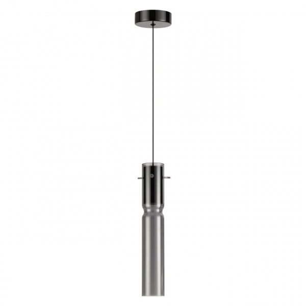 5058/5L PENDANT ODL24 323 черный/дымчатый/металл/стекло Подвес LED 5W 3000K SCROW
