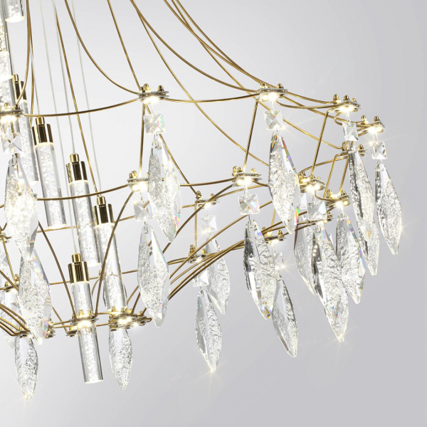 7000/51L CLASSIC ODL_EX25 Люстра золото/металл/хрусталь IP20 LED 51W 4000K FLAMENCO, изображение 4