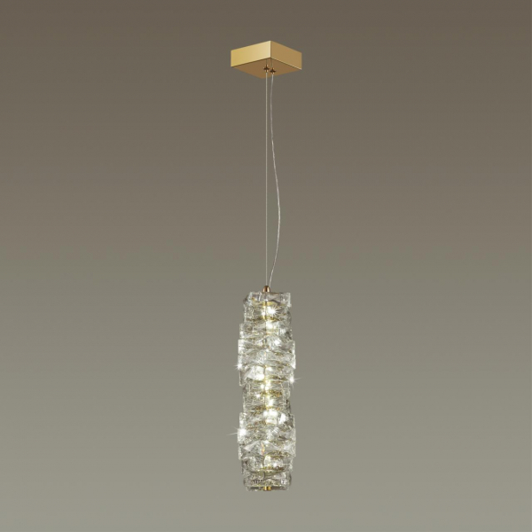 4999/10L HALL ODL23 535 золотой/прозрачный/металл/хрусталь Подвес LED 10W 4000K STRAZA, изображение 3