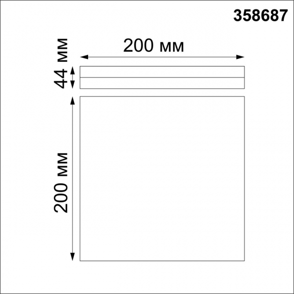 358687 OVER NT21 333 белый Светильник накладной влагозащищенный IP54 LED 4000K 15W 100-240V PANDORA, изображение 2