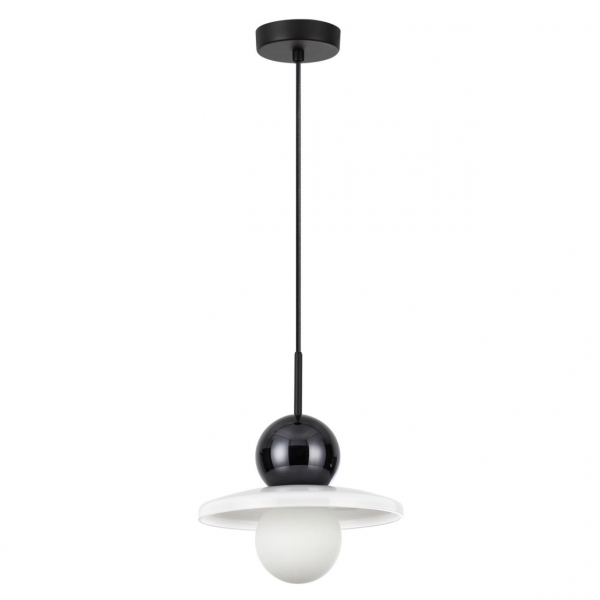 5014/1D MODERN ODL23 295 черный/белый/белый матовый металл/стекло Подвес G9 LED 5W HATTY
