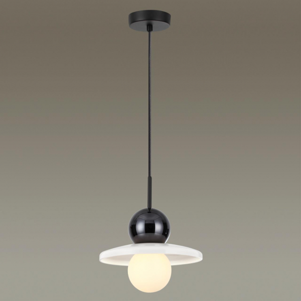 5014/1D MODERN ODL23 295 черный/белый/белый матовый металл/стекло Подвес G9 LED 5W HATTY, изображение 3