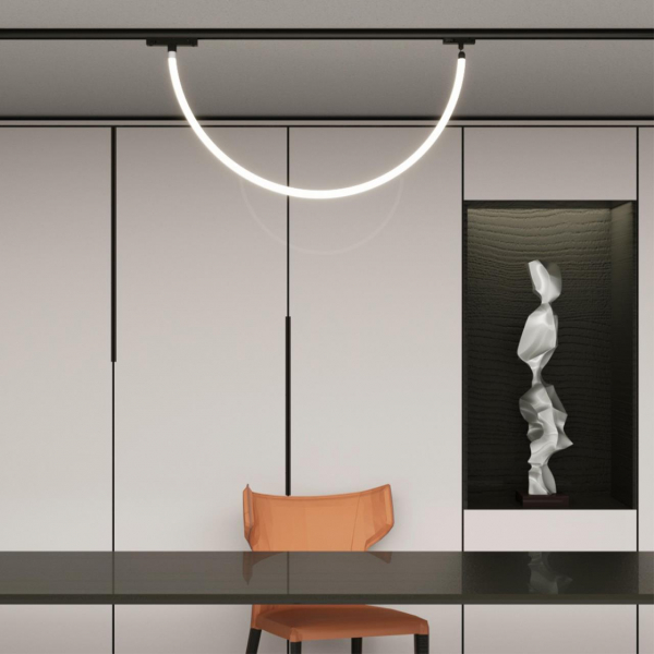 359126 KONST NT23 089 черный Трековый однофазный двухжильный адаптер для светильников 359128-359133 IP20 15-40W 170-265V RAMO, изображение 4