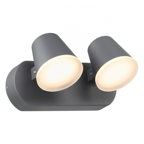 357831 STREET NT18 338 темно-серый Ландшафтный настенный светильник LED 3000К 20W 220-240V KAIMAS, изображение 2