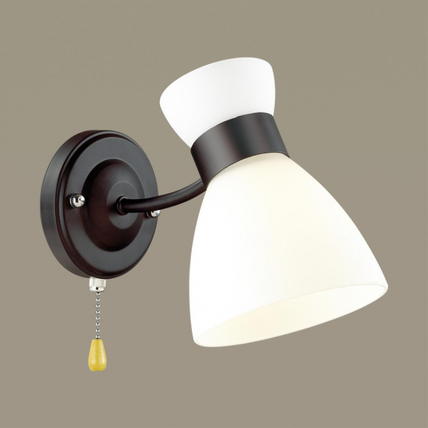 4534/1W COMFI LN21 240 черный Бра E27 1*60W 220V WILMA, изображение 2