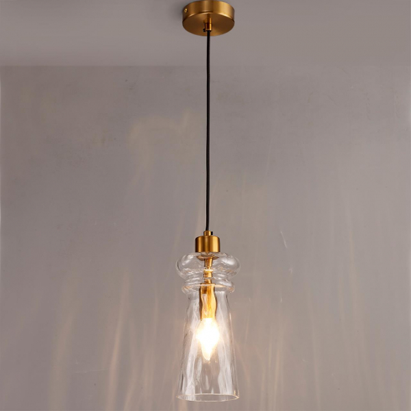4998/1A MODERN ODL23 300 бронзовый/прозрачный/металл/стекло Подвес E14 1*40W PASTI, изображение 3