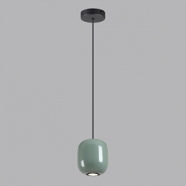 5053/1C PENDANT ODL24 311 черный/зеленый/металл Подвес GU10 LED 4W OVALI, изображение 3