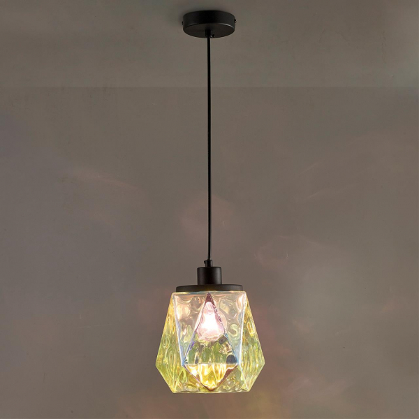 4997/1 MODERN ODL23 303 черный/разноцветный/металл/стекло Подвес E27 1*40W CAPRA, изображение 3