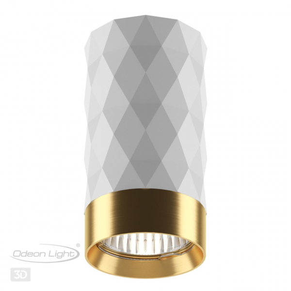 4286/1C HIGHTECH ODL22 283 белый/золотистый/металл Потолочный светильник IP20 LED GU10 max 10W AD ASTRUM, изображение 6