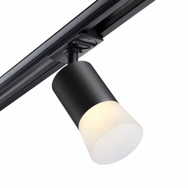 370902 PORT NT22 093 черный Светильник трековый однофазный двухжильный (универсальный) IP20 GU10 9W 220V ELINA, изображение 2