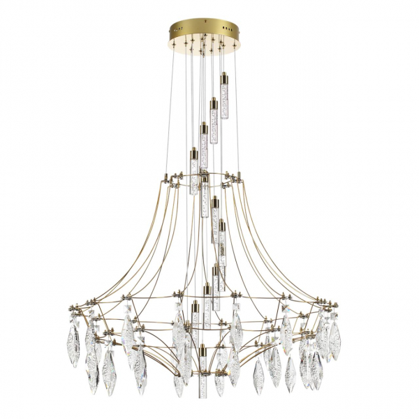7000/51L CLASSIC ODL_EX25 Люстра золото/металл/хрусталь IP20 LED 51W 4000K FLAMENCO