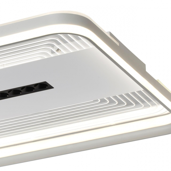 7664/110LS MITRA LED SN 62 Светильник пластик/белый LED 110Вт 3000-4000-6000K 480х480 IP20 пульт ДУ SOLAR, изображение 5