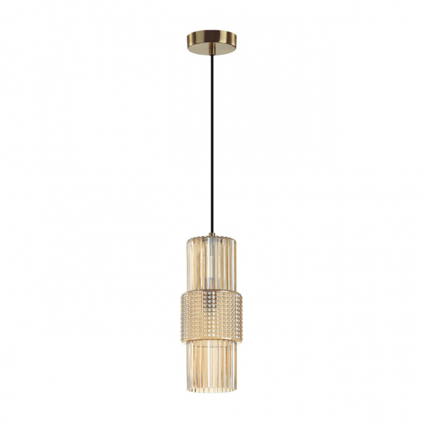 5019/1 MODERN ODL23 359 бронзовый/янтарный металл/стекло Подвес E14 1*40W PIMPA