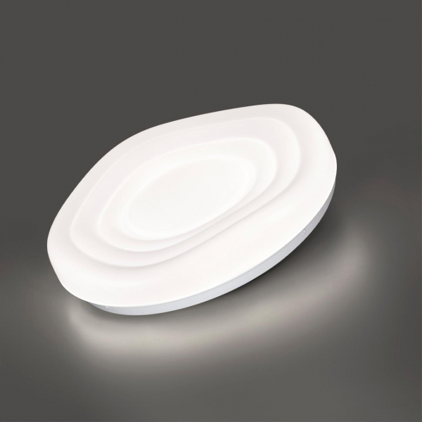 7679/DL PALE SN 153 Светильник пластик/белый LED 48Вт 3000-6000К D380 IP43 пульт ДУ FASS, изображение 5