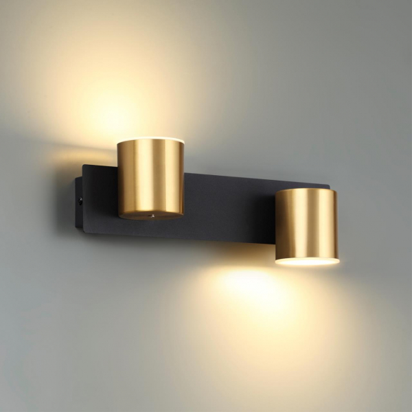 6532/11WL LEDIO LN23 029 чёрный, латунь Настенный светильник LED 11W 4000K 390Лм 220V FLINT, изображение 2