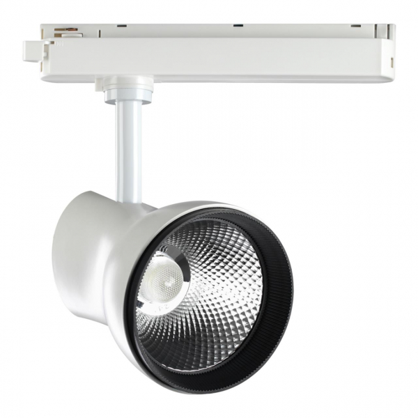 358438 PORT NT20 099 белый Светильник трековый однофазный трехжильный IP20 LED 4000K 30W 220-240V PIRUM