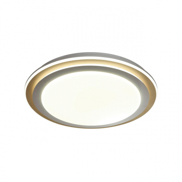 7630/DL PALE SN 96 Светильник пластик/золотистый LED 48Вт 3000-6300K D410 IP43 пульт ДУ SETTA, изображение 3